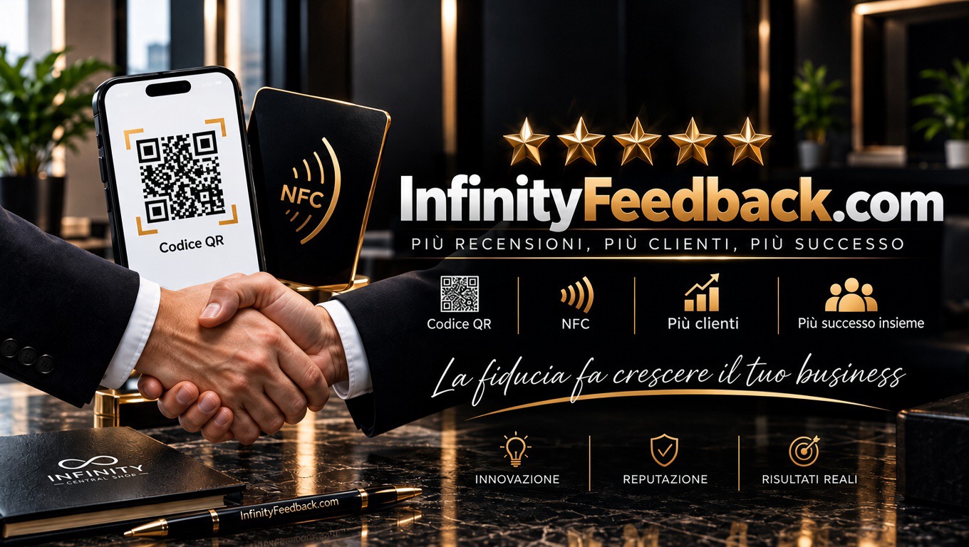 InfinityFeedback.com — Più recensioni, più clienti, più successo